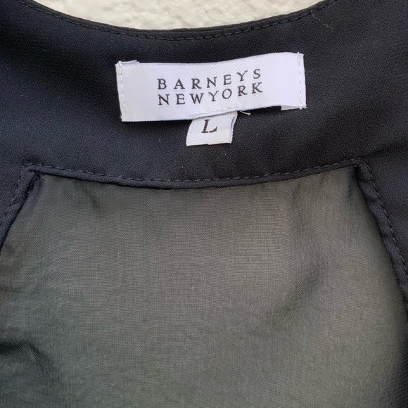 Barney’s New York black panel sheer back tank - Picture 3 of 6